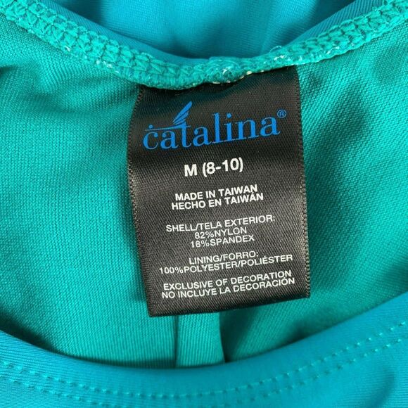 Catalina Sz 8 /10 One Piece Swim Suit Support Blue - Picture 4 of 4